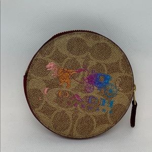 Coach Rexy multicolor coin purse